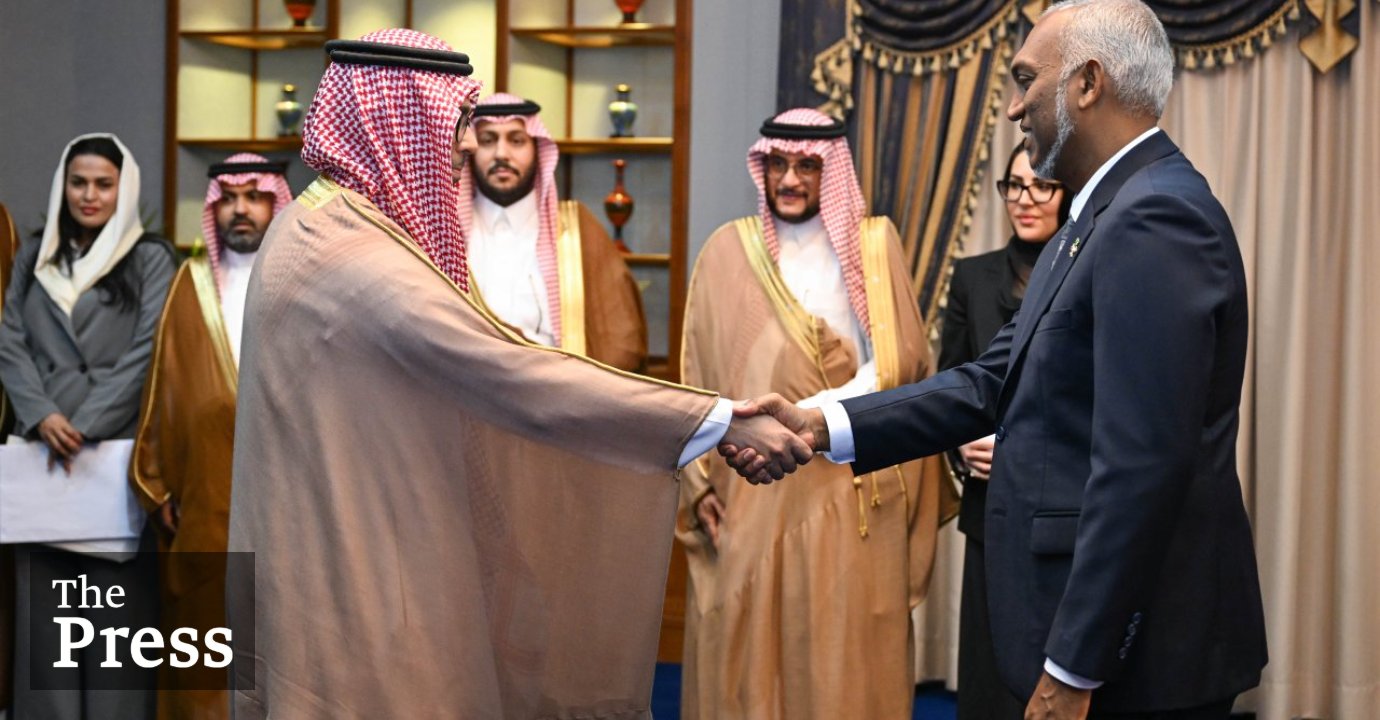 President holds talks with the visiting Saudi business delegation