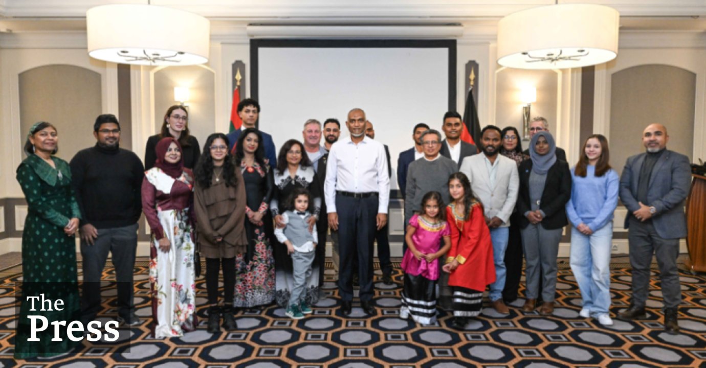 President meets Maldivians residing in Germany