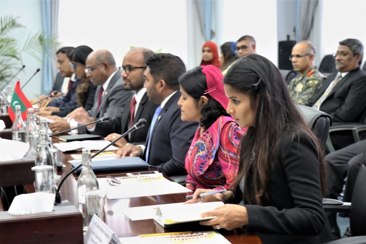 އިންޑިއާގެ ފޮރިން މިނިސްޓާ ސުޝްމާ ސްވަރާޖް ރާއްޖެއަށް ވަޑައިގަތުން