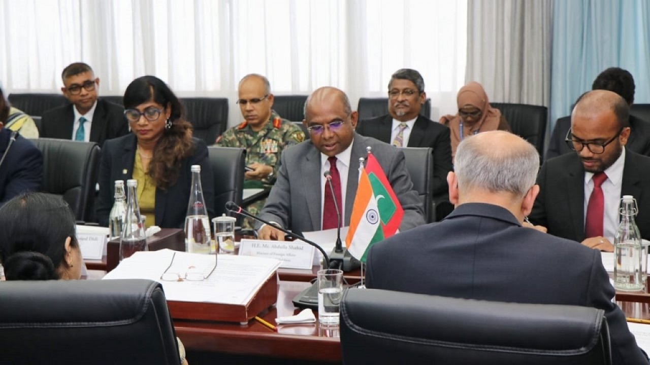 އިންޑިއާގެ ފޮރިން މިނިސްޓާ ސުޝްމާ ސްވަރާޖް ރާއްޖެއަށް ވަޑައިގަތުން