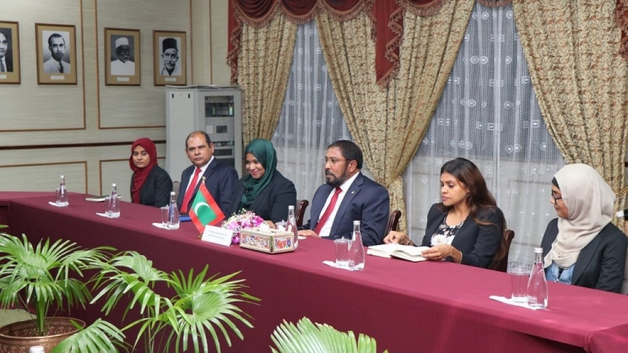 އިންޑިއާގެ ފޮރިން މިނިސްޓާ ސުޝްމާ ސްވަރާޖް ރާއްޖެއަށް ވަޑައިގަތުން