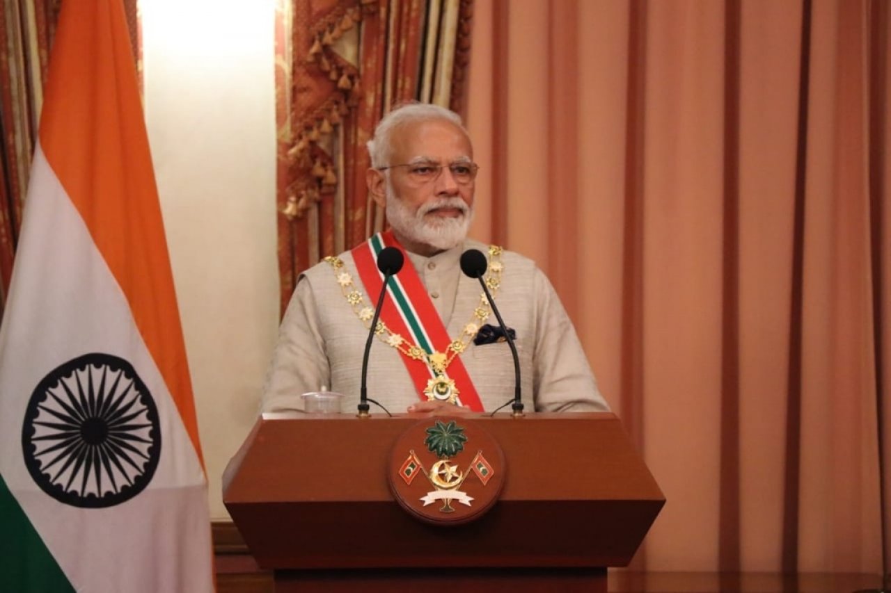 އިންޑިއާގެ ބޮޑުވަޒީރު ރާއްޖެއަށް ކުރެއްވި ފުރަމާނަ ދަތުރުފުޅު