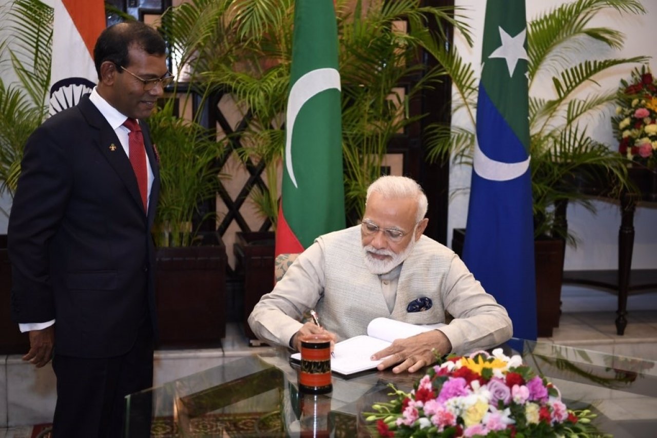 އިންޑިއާގެ ބޮޑުވަޒީރު ރާއްޖެއަށް ކުރެއްވި ފުރަމާނަ ދަތުރުފުޅު