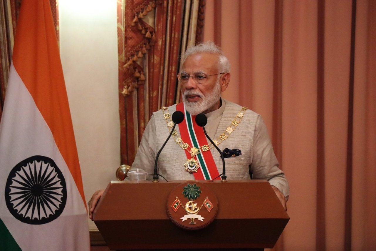 އިންޑިއާގެ ބޮޑުވަޒީރު ރާއްޖެއަށް ކުރެއްވި ފުރަމާނަ ދަތުރުފުޅު