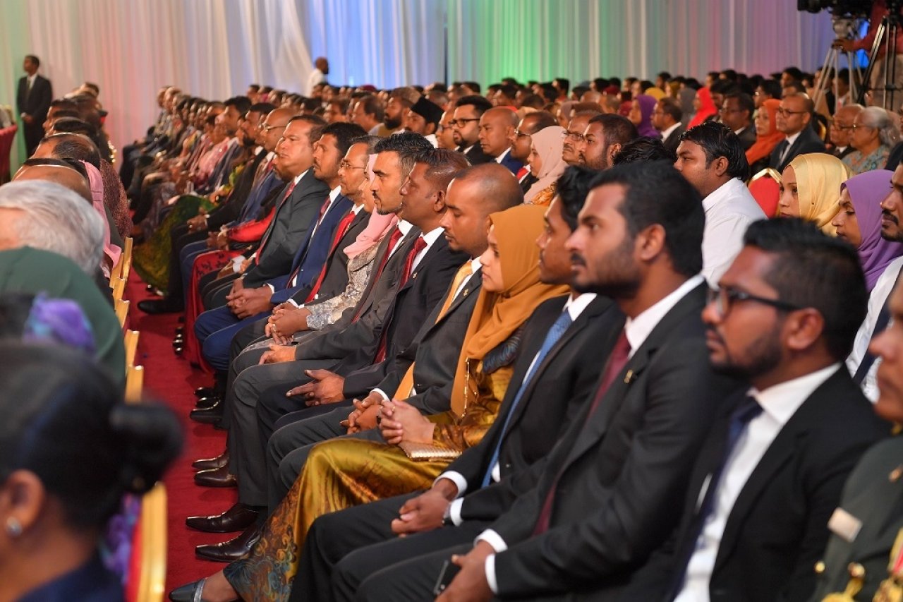 52 ވަނަ ޖުމްހޫރީ ދުވަސް ފާހަގަކުރުމުގެ ގޮތުން ބޭއްވި ރަސްމީ ޖަލްސާ