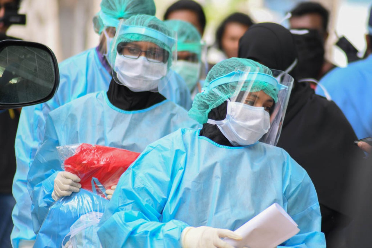 ކޮވިޑް-19އާ ގުޅިގެން ޓާސްކް ފޯސްއިން ބޭއްވި ޑްރިލް