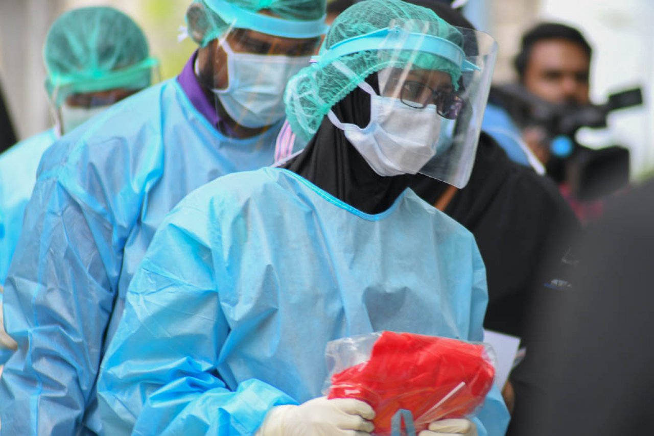 ކޮވިޑް-19އާ ގުޅިގެން ޓާސްކް ފޯސްއިން ބޭއްވި ޑްރިލް