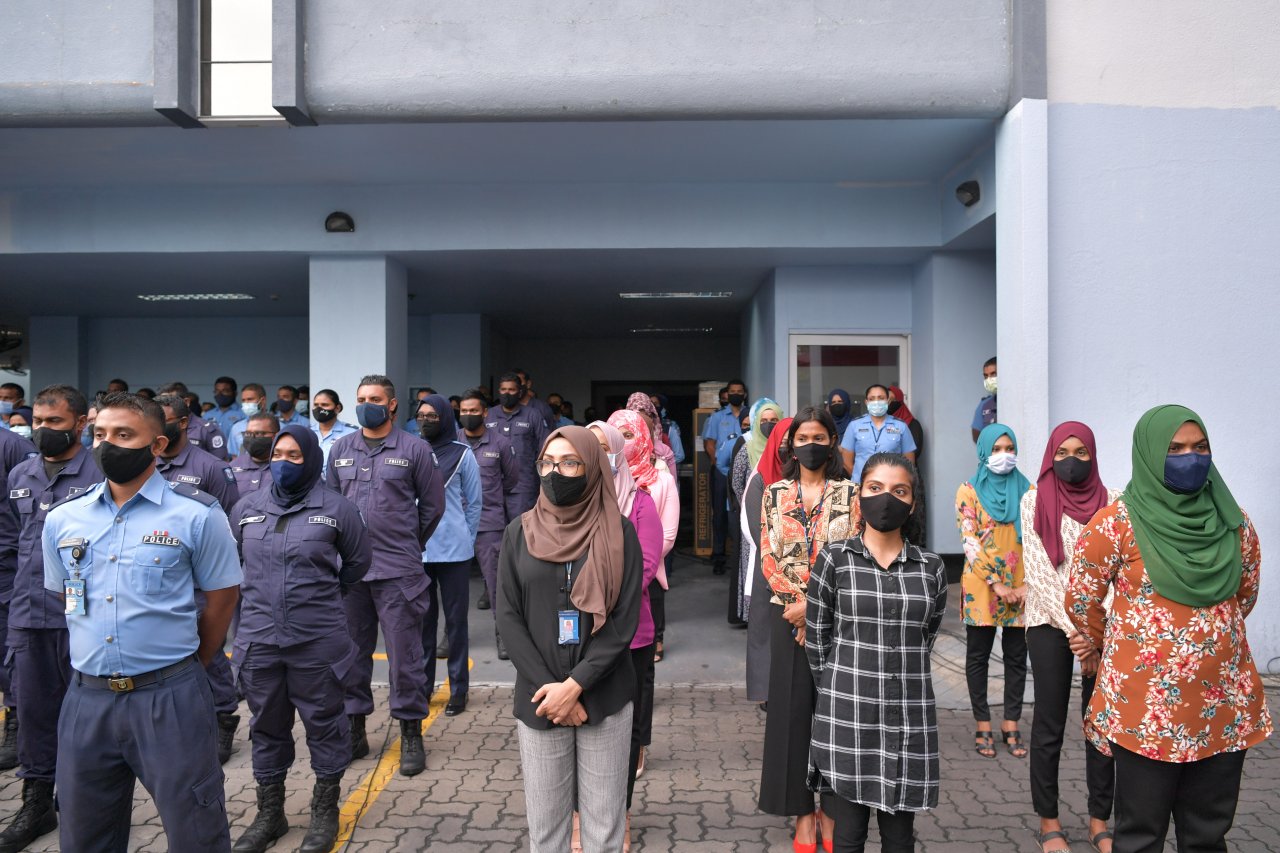 ރައީސުލްޖުމްހޫރިއްޔާ ފުލުހުންގެ މަރުކަޒަށް ވަޑައިގަތުން