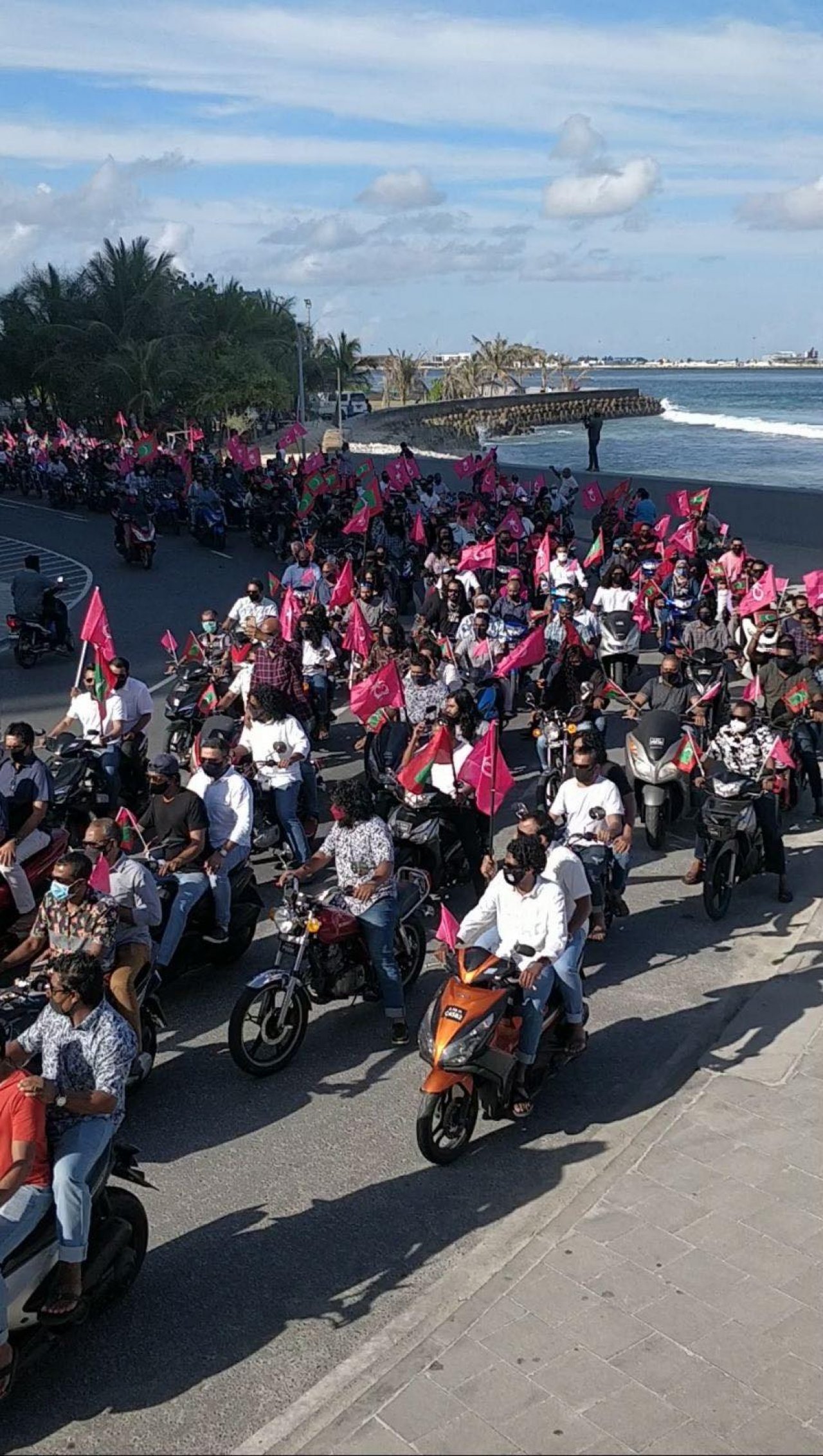 ރާއްޖެ ވިއްކާލުމާ ދެކޮޅު ނަމުގައި ޕީޕީއެމްއިން ބޭއްވި ސައިކަލް ބުރު 