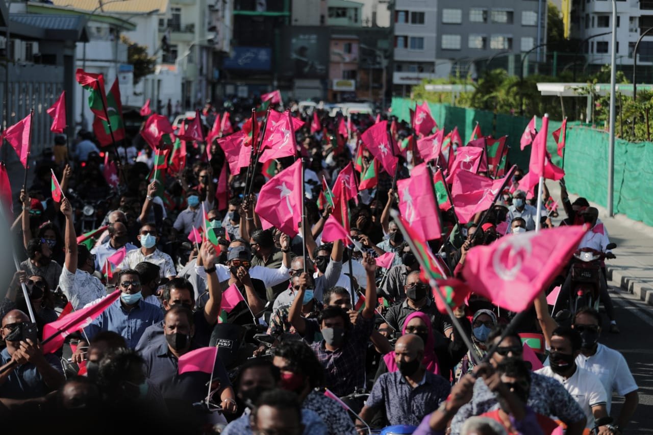 ރާއްޖެ ވިއްކާލުމާ ދެކޮޅު ނަމުގައި ޕީޕީއެމްއިން ބޭއްވި ސައިކަލް ބުރު 