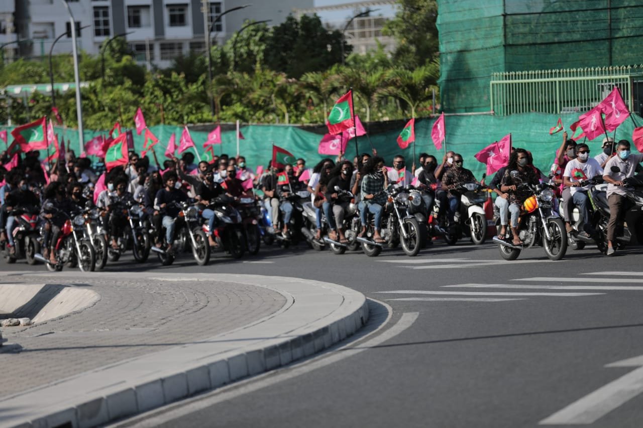 ރާއްޖެ ވިއްކާލުމާ ދެކޮޅު ނަމުގައި ޕީޕީއެމްއިން ބޭއްވި ސައިކަލް ބުރު 