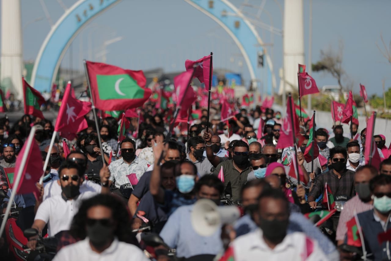 ރާއްޖެ ވިއްކާލުމާ ދެކޮޅު ނަމުގައި ޕީޕީއެމްއިން ބޭއްވި ސައިކަލް ބުރު 