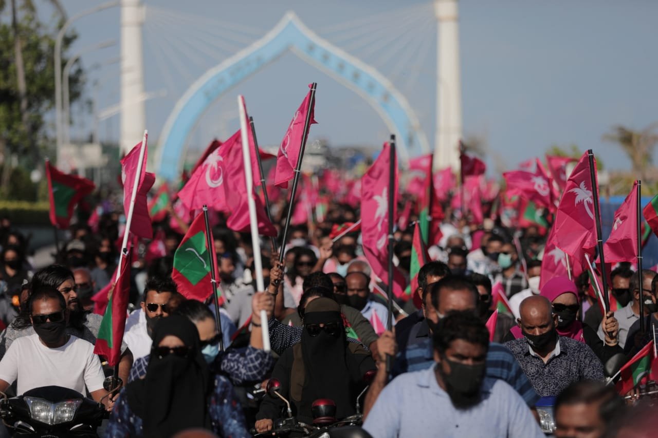 ރާއްޖެ ވިއްކާލުމާ ދެކޮޅު ނަމުގައި ޕީޕީއެމްއިން ބޭއްވި ސައިކަލް ބުރު 