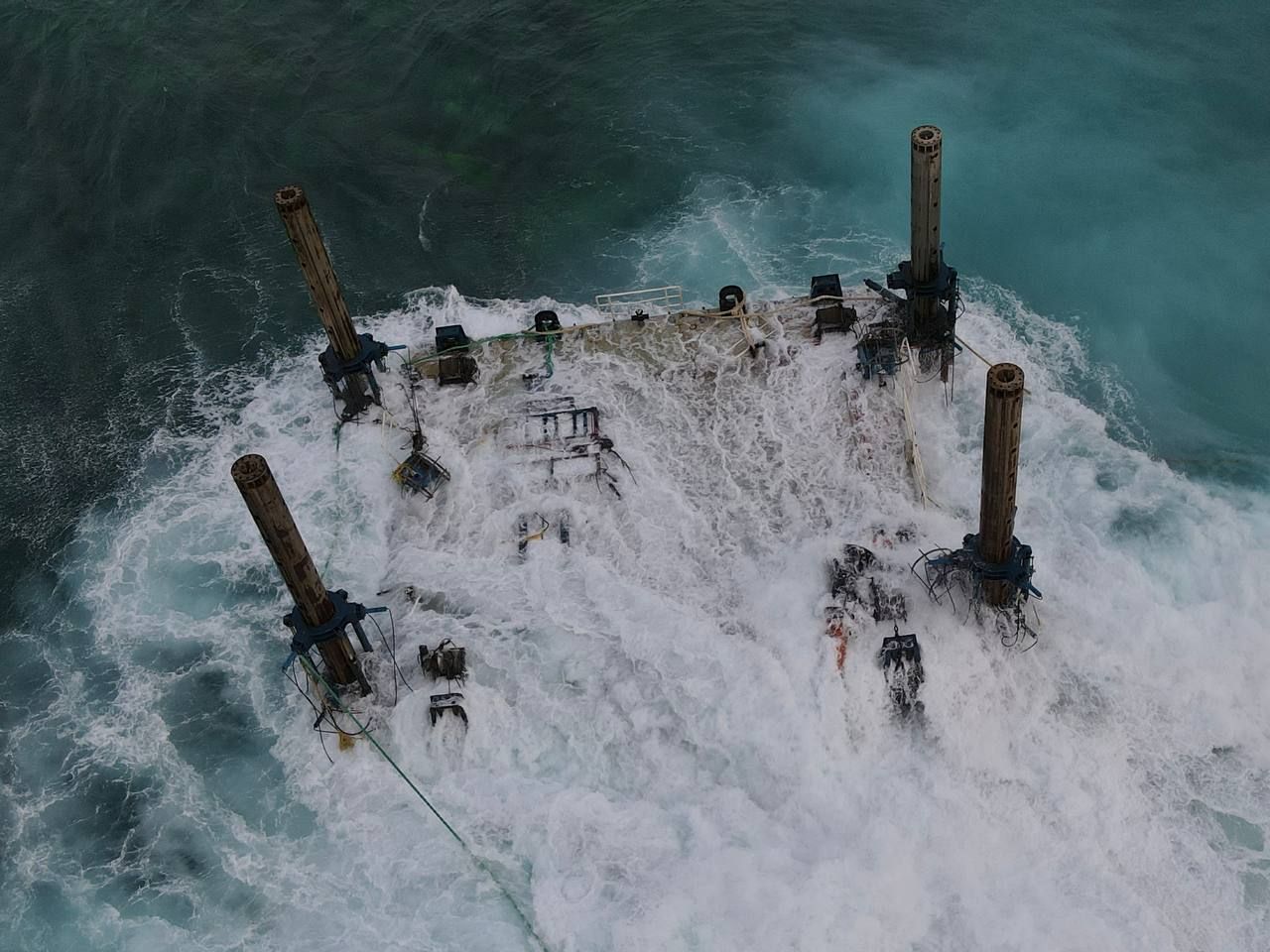 ތިލަމާލެ ބްރިޖް މަސައްކަތަށް ބޭނުންކުރާ ޕްލެޓްފޯމެއް ވިލިމާލެ ފަރަށް އަރާފައި