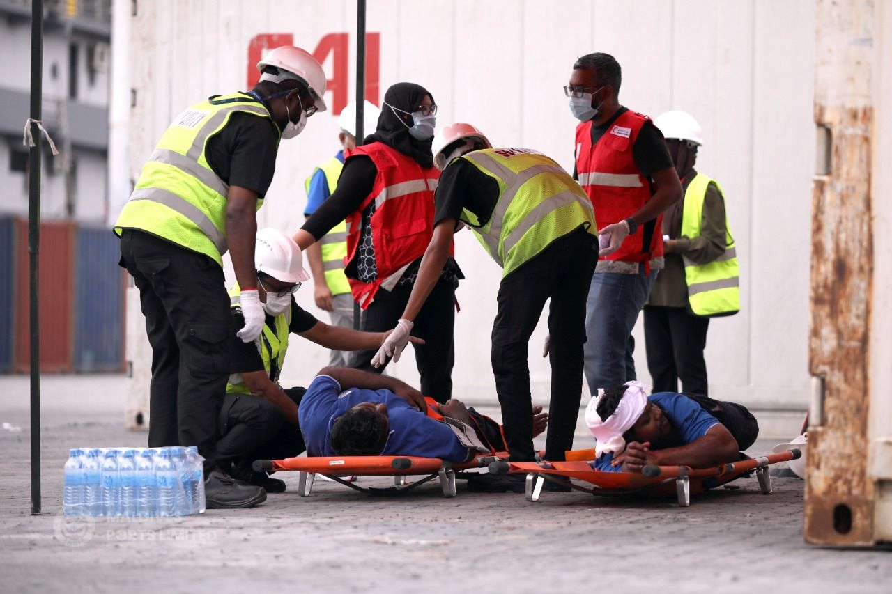 ޕޯޓް ފަޔާ އެންޑް ރެސްކިއު ޑްރިލް