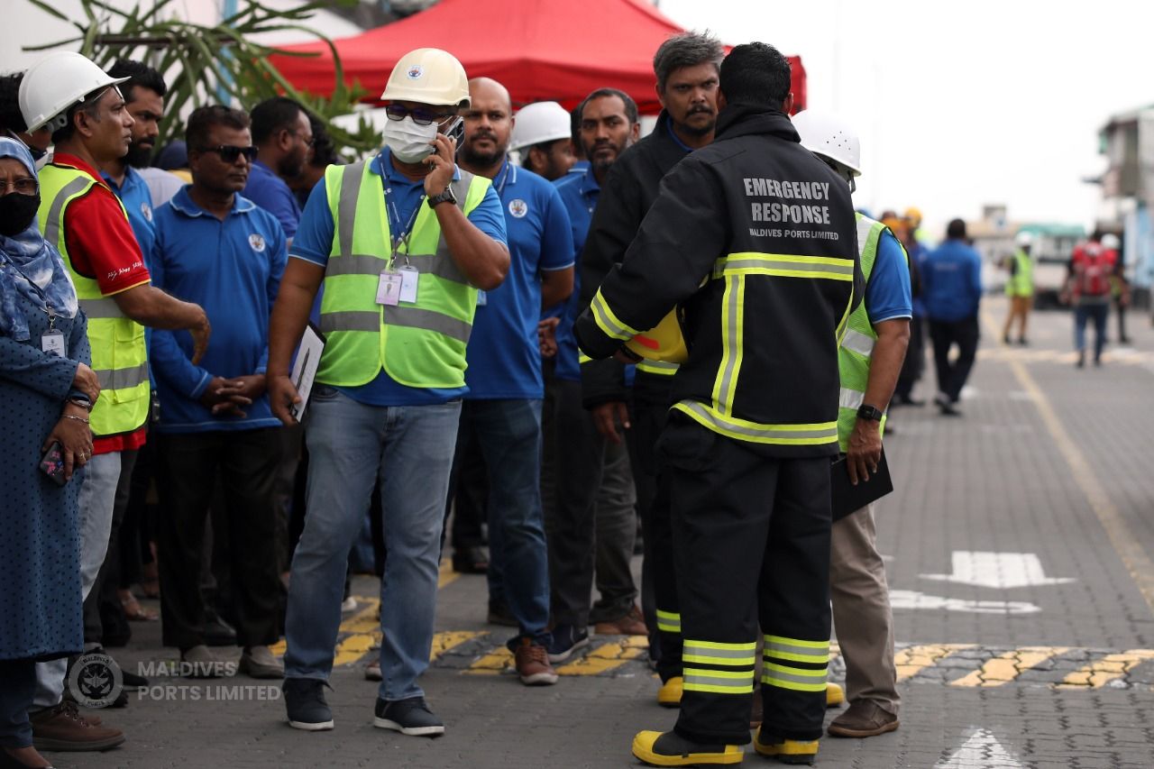 ޕޯޓް ފަޔާ އެންޑް ރެސްކިއު ޑްރިލް