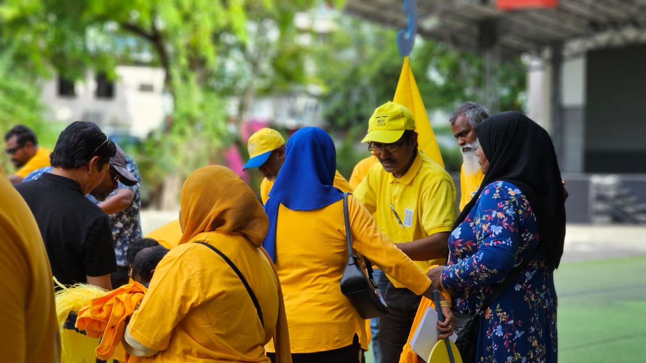 އެމްޑީޕީގެ ކެންޑިޑޭޓް ރައީސް އިބްރާހިމް މުހައްމަދު ސޯލިހުގެ ކެމްޕެއިން ނިންމާ ރެލީ