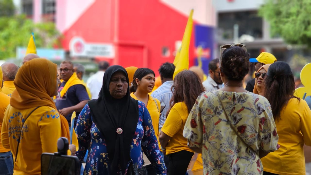 އެމްޑީޕީގެ ކެންޑިޑޭޓް ރައީސް އިބްރާހިމް މުހައްމަދު ސޯލިހުގެ ކެމްޕެއިން ނިންމާ ރެލީ