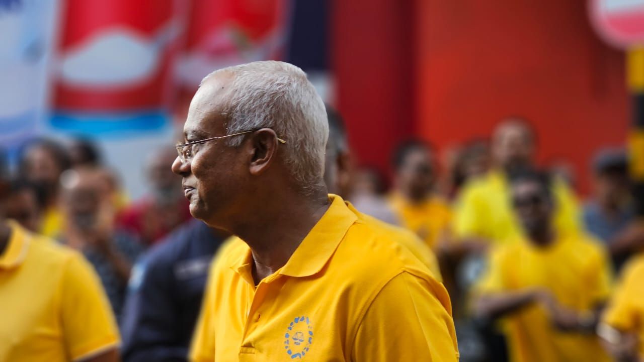 އެމްޑީޕީގެ ކެންޑިޑޭޓް ރައީސް އިބްރާހިމް މުހައްމަދު ސޯލިހުގެ ކެމްޕެއިން ނިންމާ ރެލީ