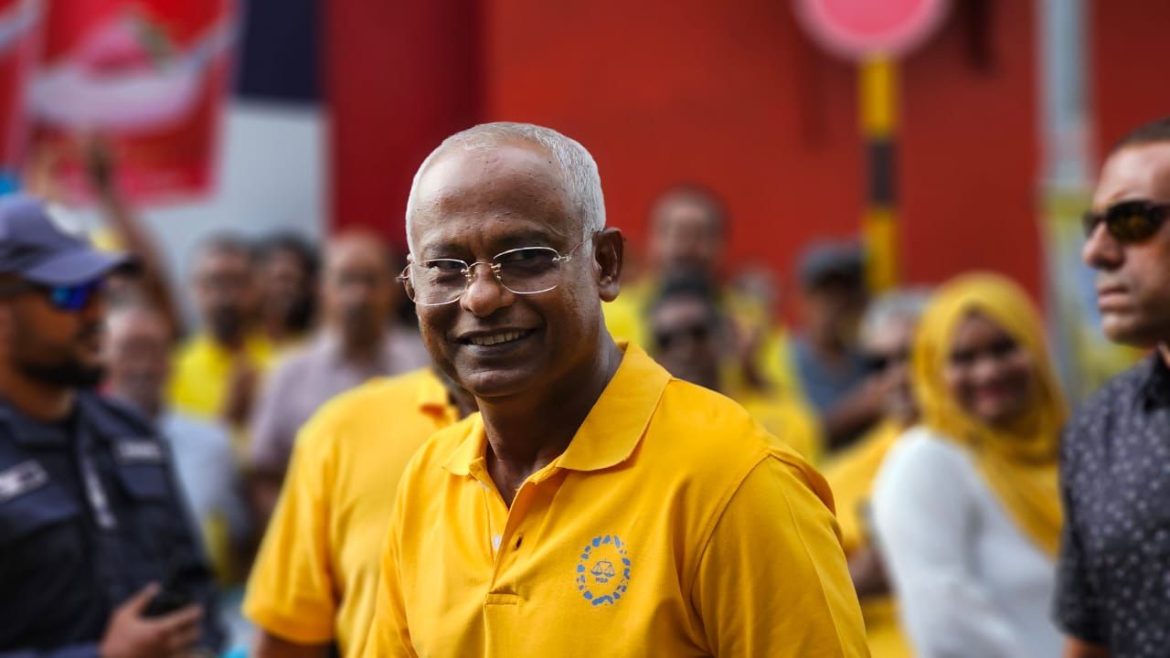 އެމްޑީޕީގެ ކެންޑިޑޭޓް ރައީސް އިބްރާހިމް މުހައްމަދު ސޯލިހުގެ ކެމްޕެއިން ނިންމާ ރެލީ