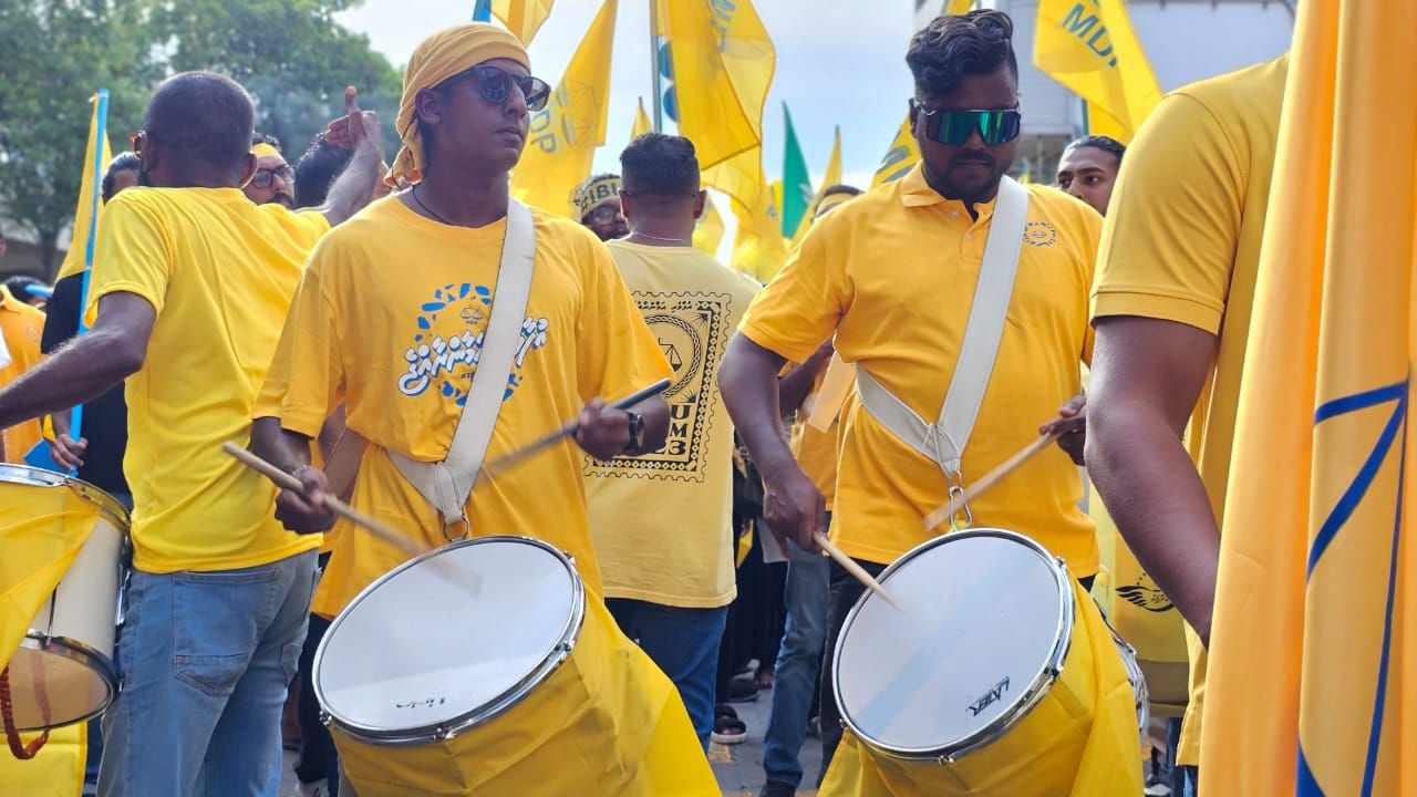 އެމްޑީޕީގެ ކެންޑިޑޭޓް ރައީސް އިބްރާހިމް މުހައްމަދު ސޯލިހުގެ ކެމްޕެއިން ނިންމާ ރެލީ