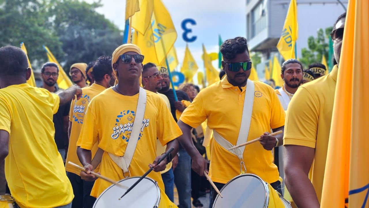 އެމްޑީޕީގެ ކެންޑިޑޭޓް ރައީސް އިބްރާހިމް މުހައްމަދު ސޯލިހުގެ ކެމްޕެއިން ނިންމާ ރެލީ