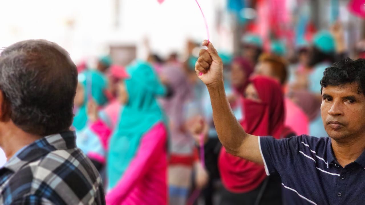 ޕީއެންސީގެ ރިޔާސީ ކެންޑިޑޭޓު ޑރ. މުހައްމަދު މުއިއްޒުގެ ކެމްޕެއިން ނިންމުމުގެ ރެލީ 