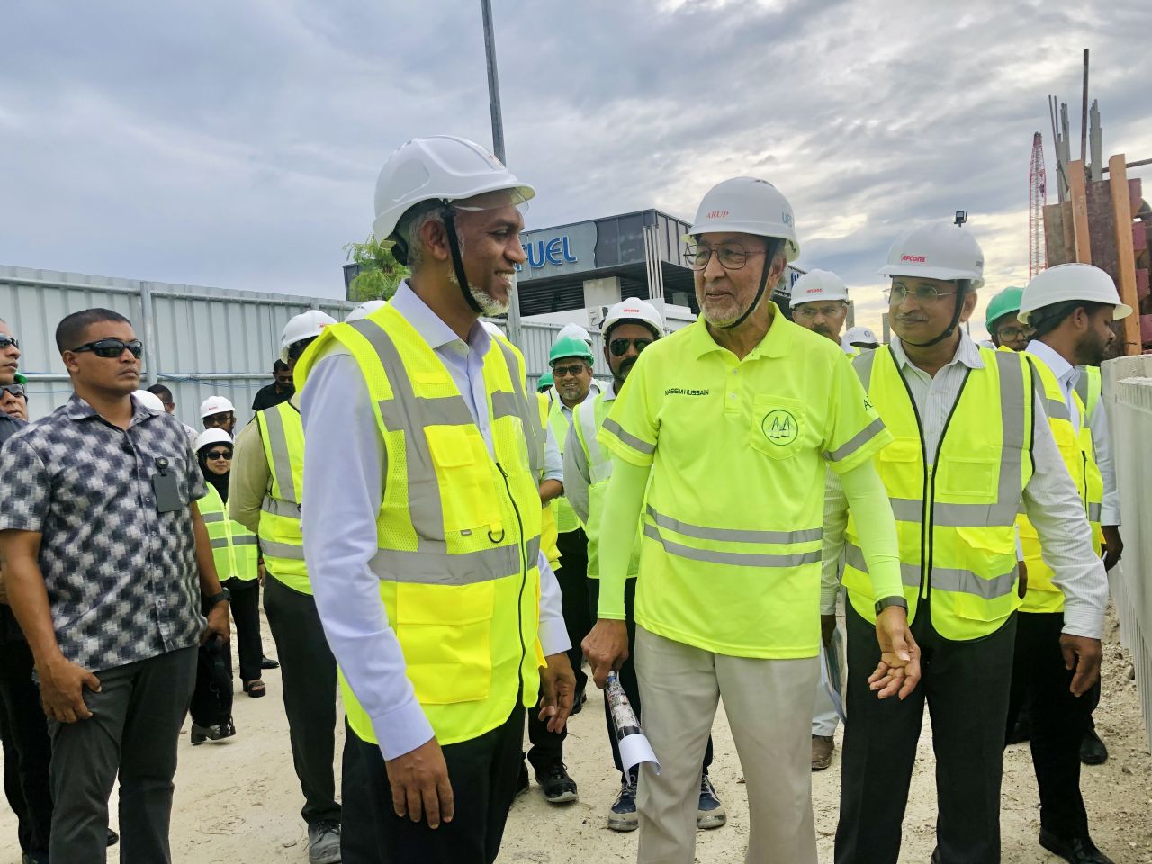 ތިލަމާލެ ބްރިޖުގެ މަސައްކަތް ރައީސް މުއިއްޒު ބައްލަވާލެއްވުން