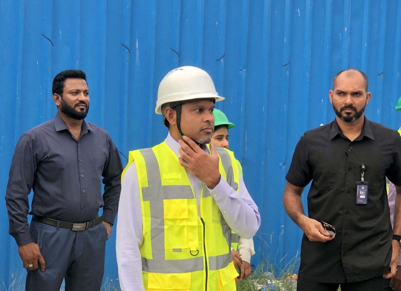 ތިލަމާލެ ބްރިޖުގެ މަސައްކަތް ރައީސް މުއިއްޒު ބައްލަވާލެއްވުން