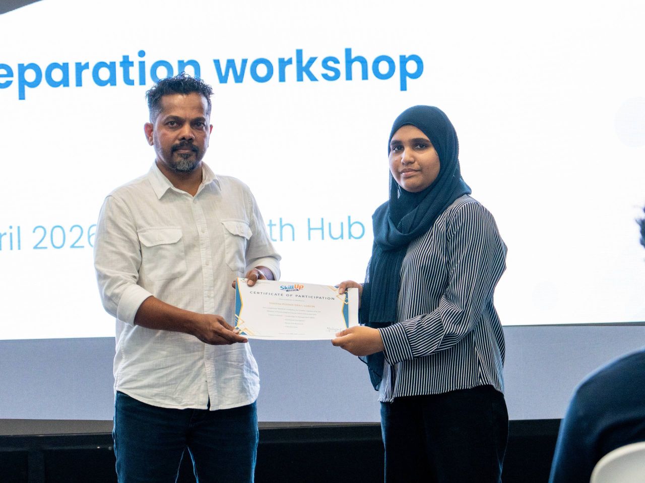 މަސައްކަތުގެ މާހައުލަށް އަލަށް ނިކުންނަ ޒުވާނުންނަށް ބޭއްވި ސްކިލްއަޕް ޔޫތް ޕްރޮގްރާމް