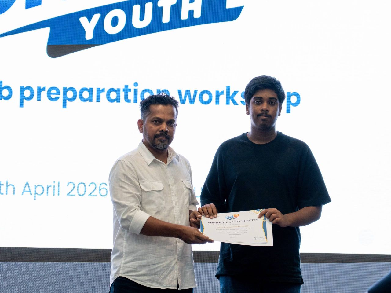 މަސައްކަތުގެ މާހައުލަށް އަލަށް ނިކުންނަ ޒުވާނުންނަށް ބޭއްވި ސްކިލްއަޕް ޔޫތް ޕްރޮގްރާމް