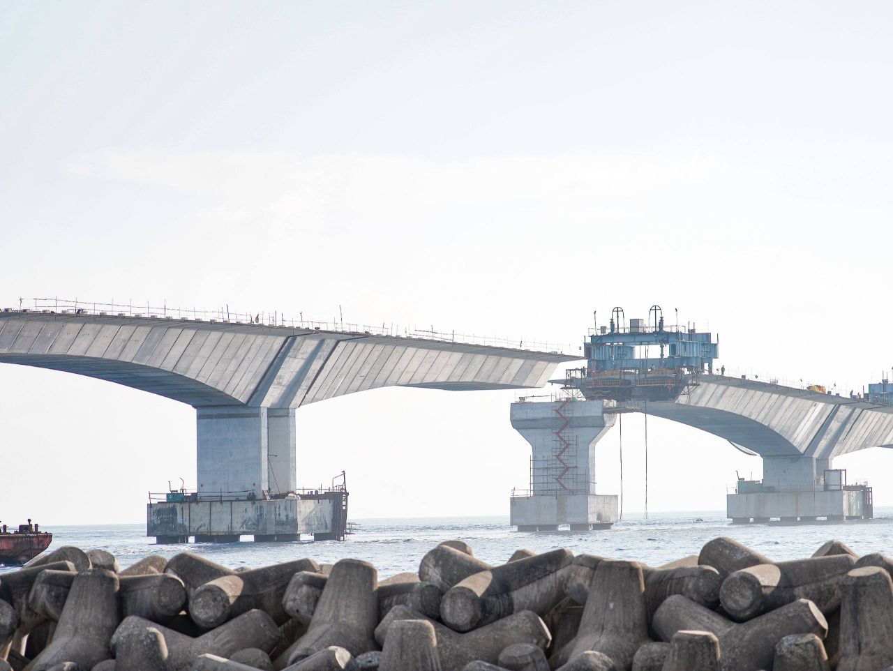 ތިލަމާލެ ބްރިޖް މަސައްކަތް ބާރު ސްޕީޑުގައި ކުރިއަށް