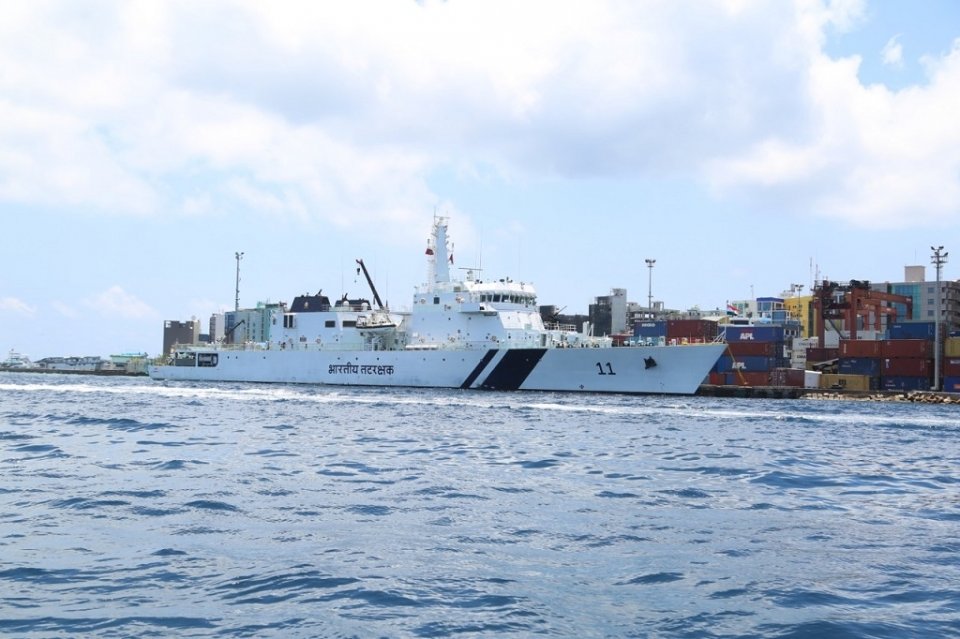 India navy aa gulhigen Raajjeyge kanduge sarahadhu balan Coast Guardun thayyaru vehjje