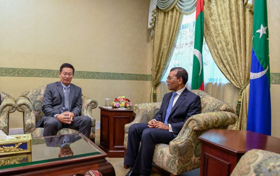 Raees Nasheed ah China ambassador varugadha rahdheh dhehvaifi