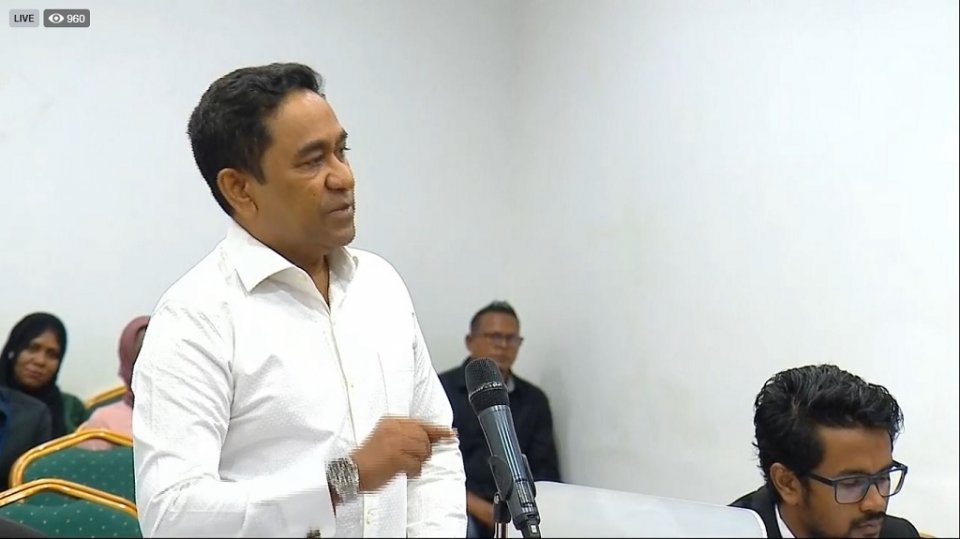 Raees Yameen ge shareeathuge 3 vana adu ehun anna buraasfathi dhuvahu