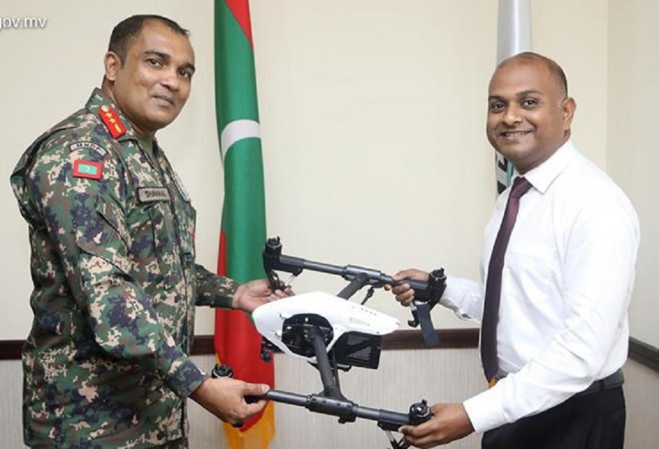 NDMA in MNDF ah hatahru Drone hadhiyaa kohffi