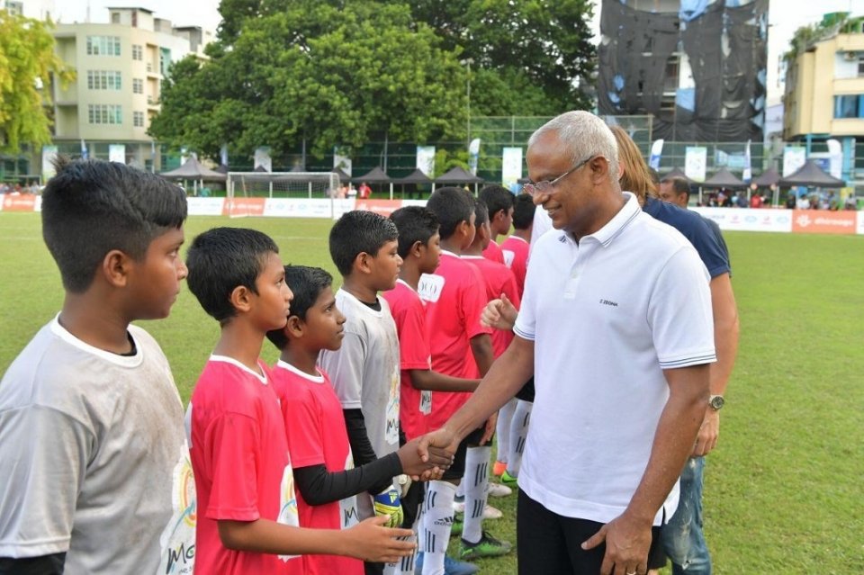 Kids football fiesta ninmumuge rasmiyyaathu Raees Solih sharafuveri kohdhevvaifi