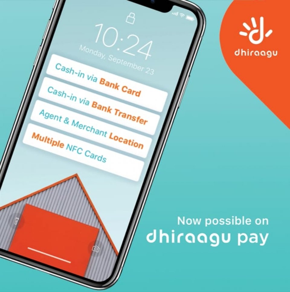 Dhiraagu Pay app beynun koh mihaaru Cash in kureveyne!