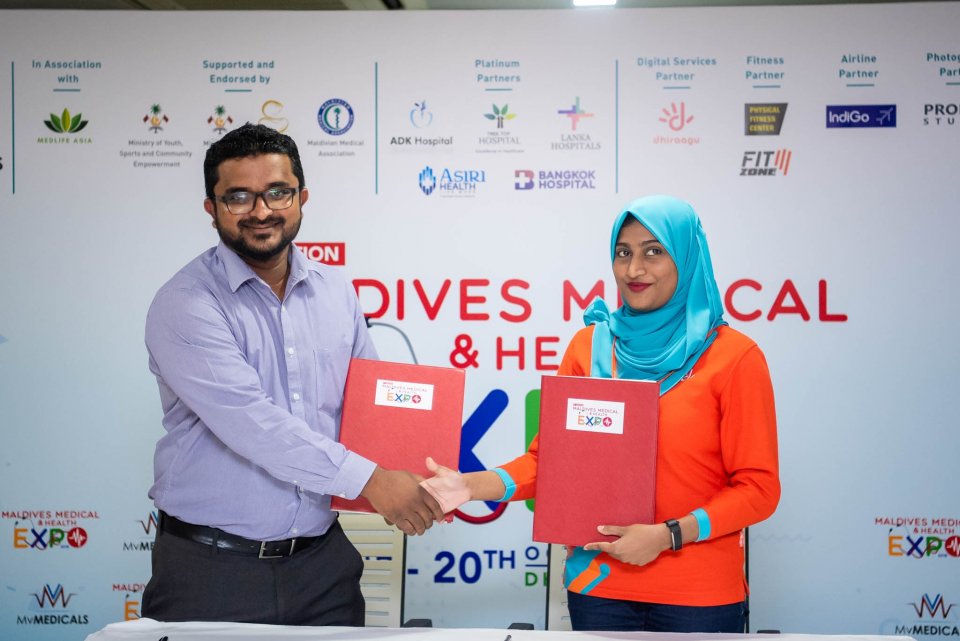 Maldives Medical expo ge digital partner aki Dhiraagu