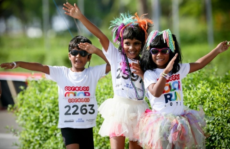 Ooredoo colour run ithurah fori gadhave mulhi hafthaa bandhah!