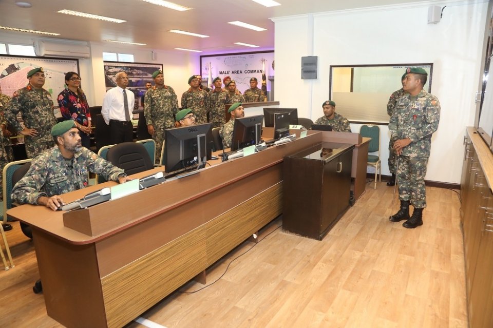 MNDF ge Male' sarahahdhuge Command Operation Center  Raees hulhuvaidhehvaifi