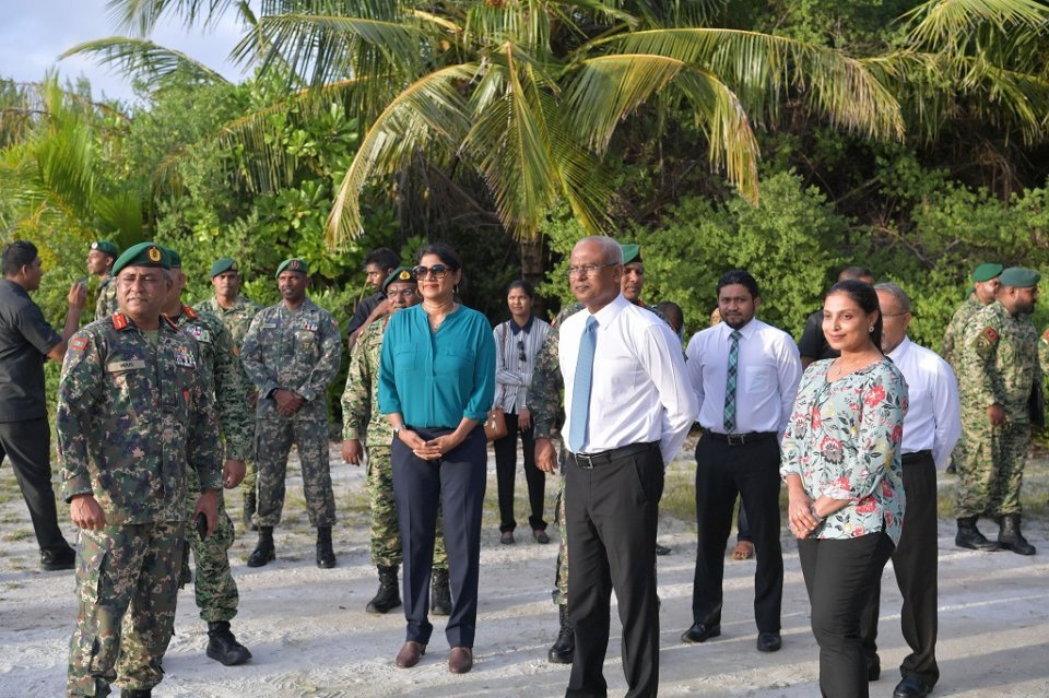 Maldives President observes National Cadet Corps activities