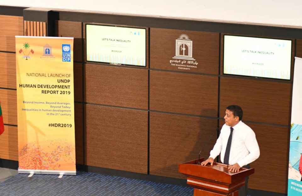 2019 UNDP insaani tharahgeege report ifthithaah kurumuge jalsaa