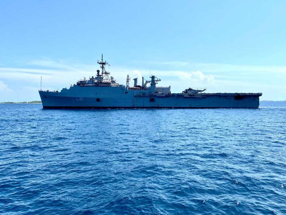Indian repatriation ship arrives in the Maldives
