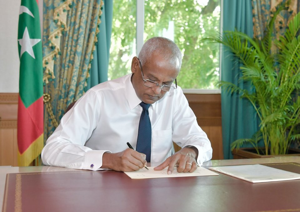 President Solih extends partial opening of Govt offices