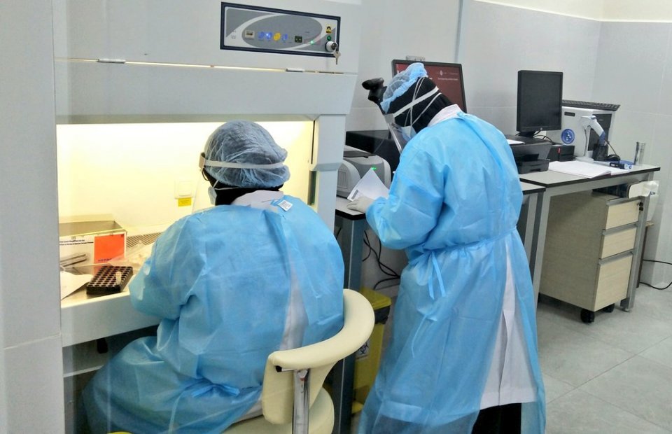 Addu Equatorial Hospital processes its first Covid-19 sample