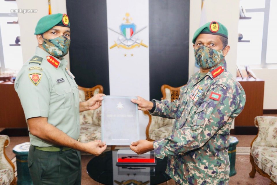 Colonel Ibrahim Hilmy appointed as Commander of MNDF Central Area