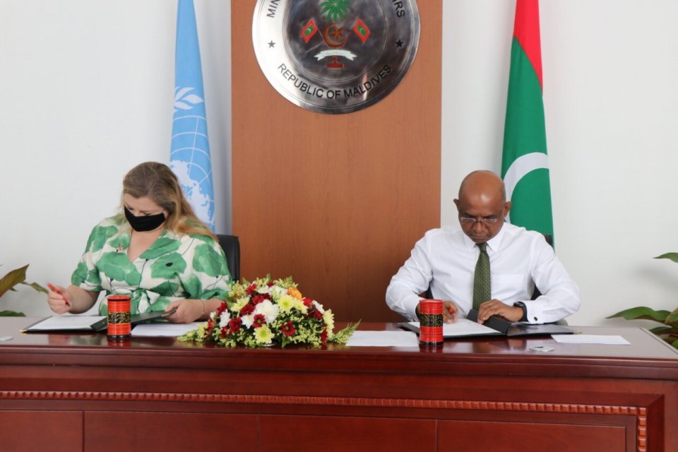 Maldives and the UN sign two project agreements worth MVR 28.3 million 