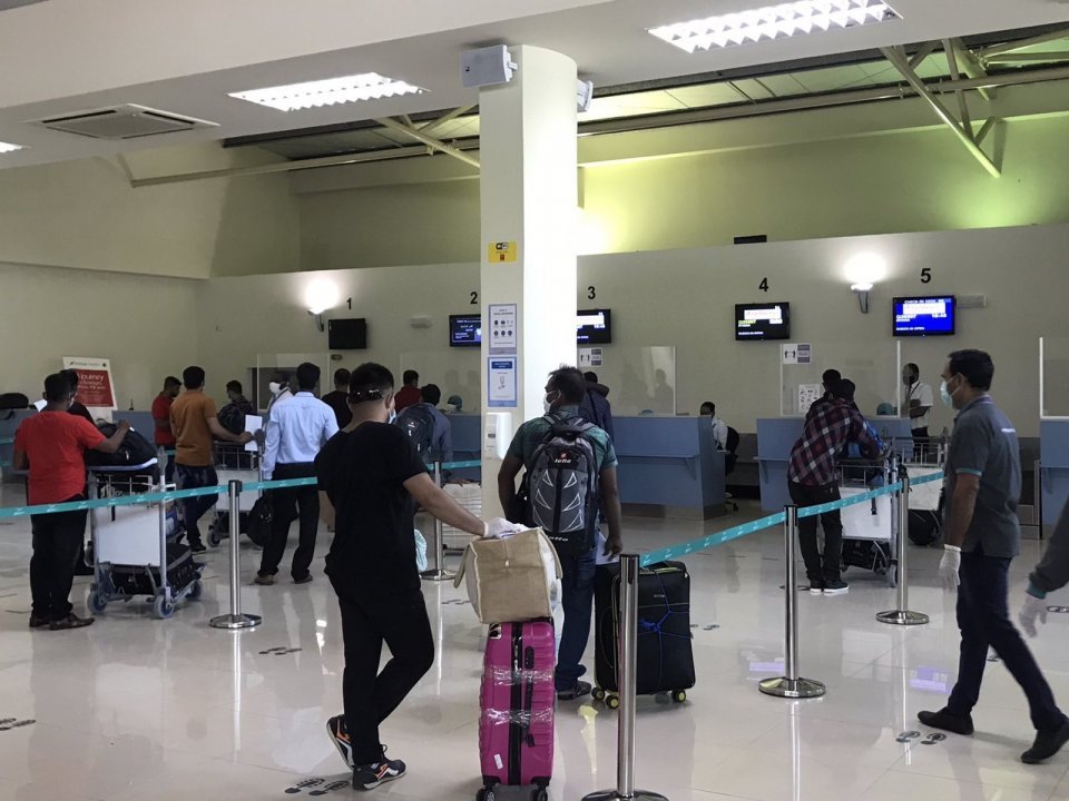 Maldivian charters first repatriation flight from Gan International Airport