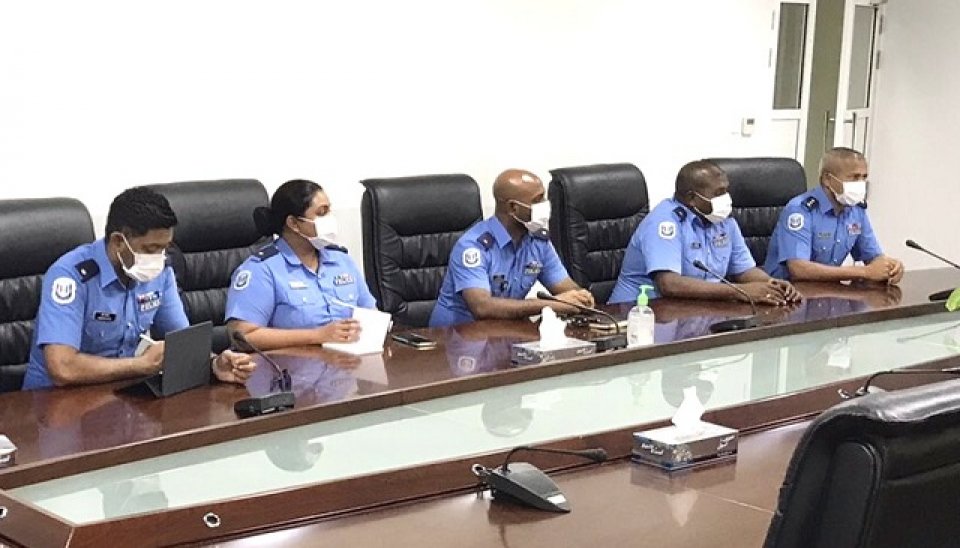 Addu city ge police station thakuge incharge in ge gothugai commissioned officerun kanda alhaifi